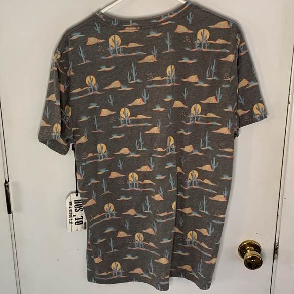 Dale Brisby X Rock & Roll Denim grey short sleeve desert cactus t-shirt Size L - Picture 7 of 7